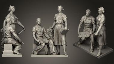 Figurines of people Man 3d model